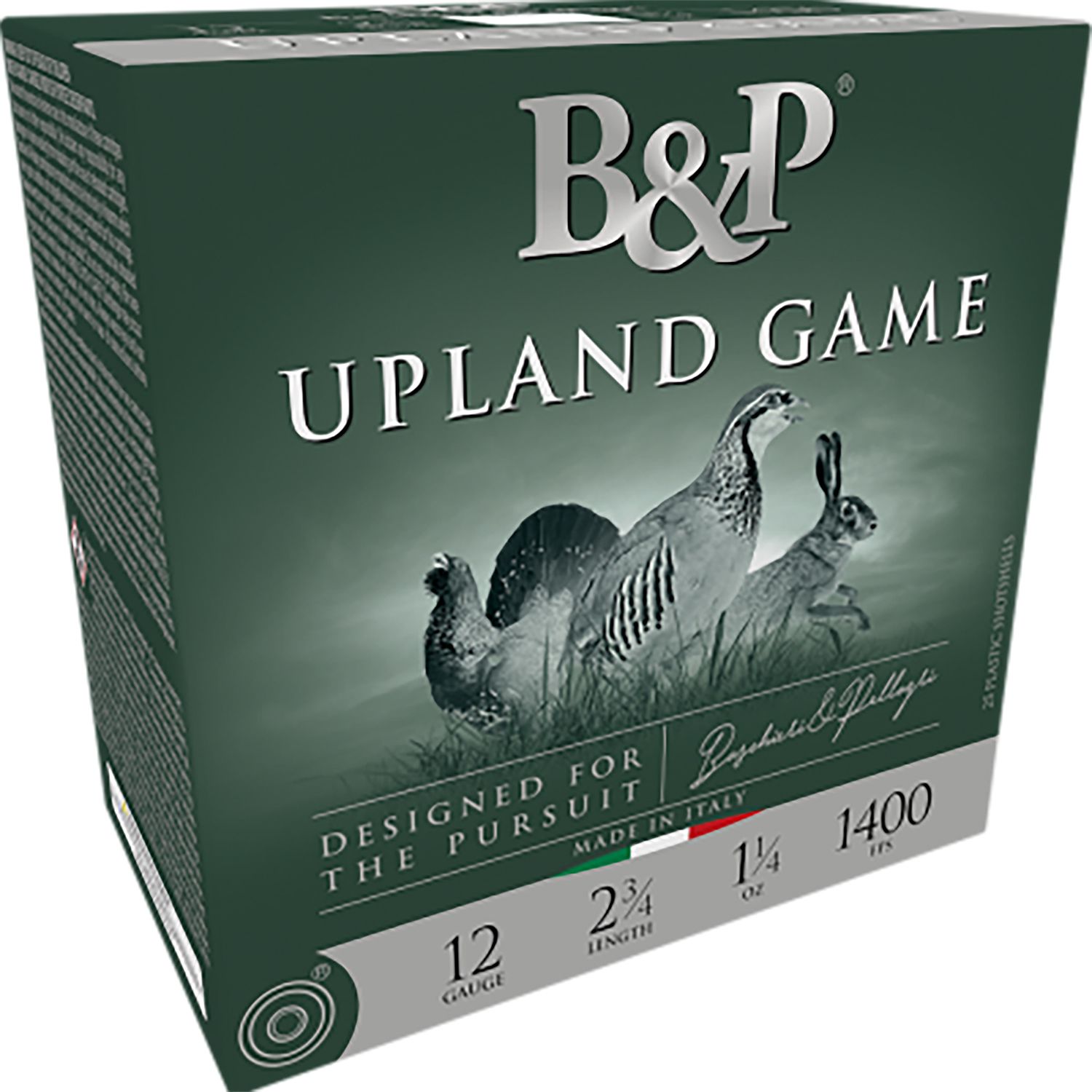 Baschieri & Pellagri Upland Game Loads CA7C02HPC003, 28 Gauge, 2-3/4", 1 oz, 1210 fps, #7.5 Shot, 25 Rd/Bx