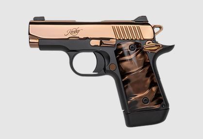 Custom & Collectible Limited Edition Rose Gold 2 Edition Kimber Micro 9 Pistol CNCRGM9, 9MM, 3.15", Custom Goddess Kirinite, Rose Gold Slide, 7+1 Rd