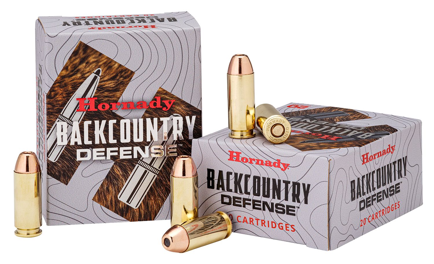 Hornady Back Country Pistol Ammunition 90868, 44 Rem Mag, Dangerous Game Handgun (DGH), 240 gr, 20 Rd/Bx