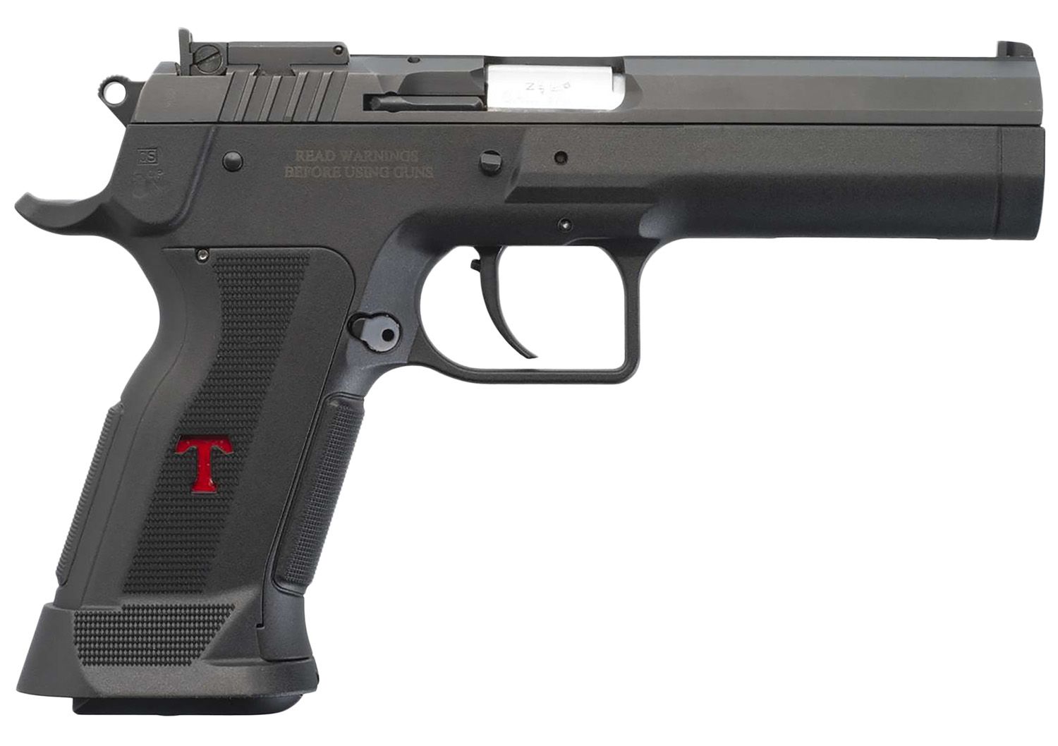EAA Stock III Pistol TFSTOCK3P40, 40 S&W, 4.44in, Polymer Grips, Black Finish, 13 Rds