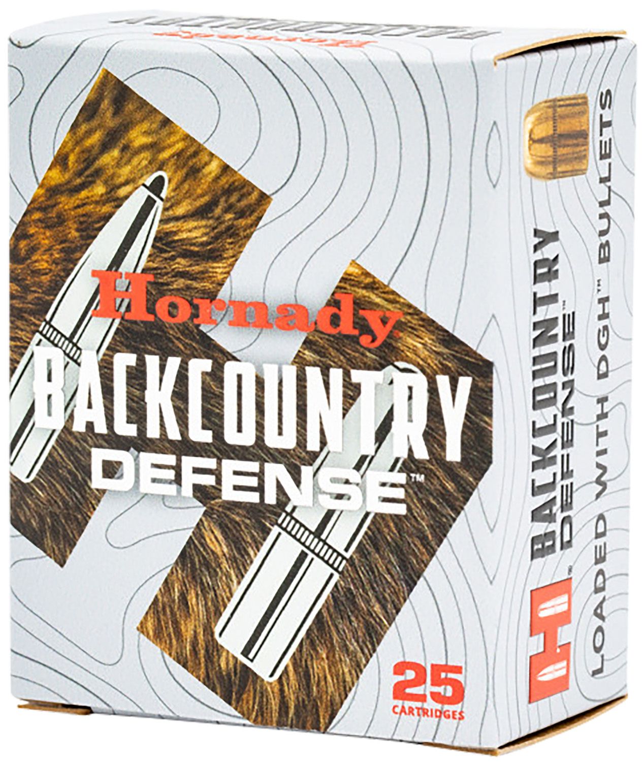 Hornady Back Country Pistol Ammunition 90608, 357 Magnum, Dangerous Game Hunting (DH), 165 gr, 25 Rd/Bx