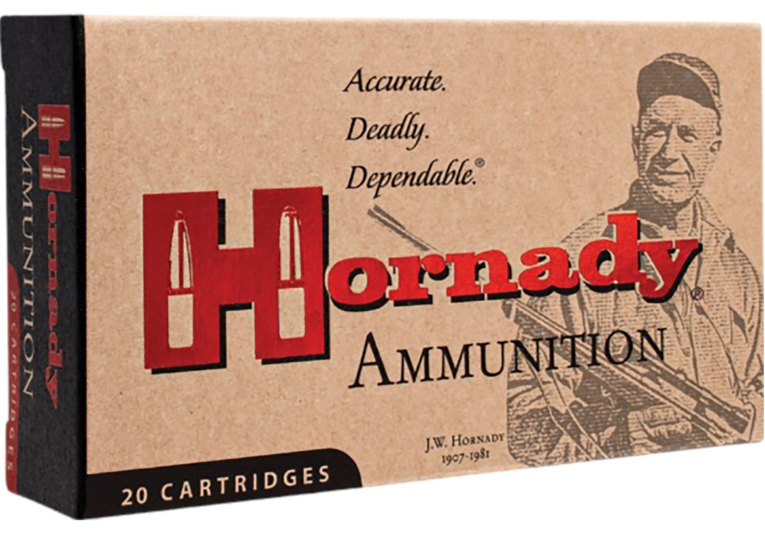 Hornady Custom Rifle Ammunition 8225, 303 British, Interlock Spire Point, 150 GR, 2685 fps, 20 Rd/bx