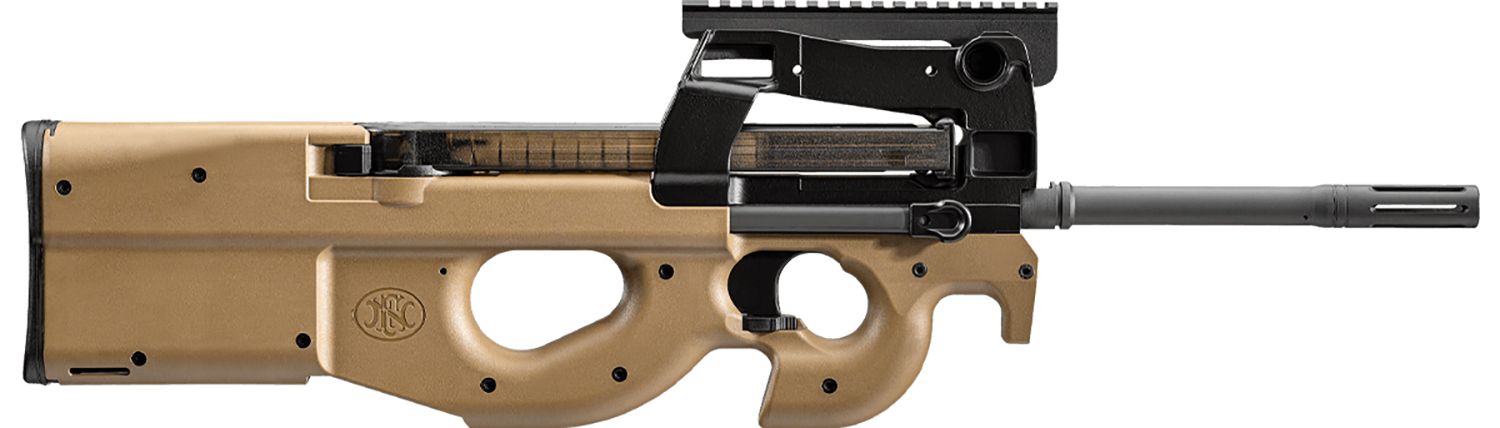 FN Herstal PS90 Semi-Auto Rifle 3848950501, 5.7mmX28mm, 16.04 in, Synthetic Stock, FDE Finish, 50 Rd