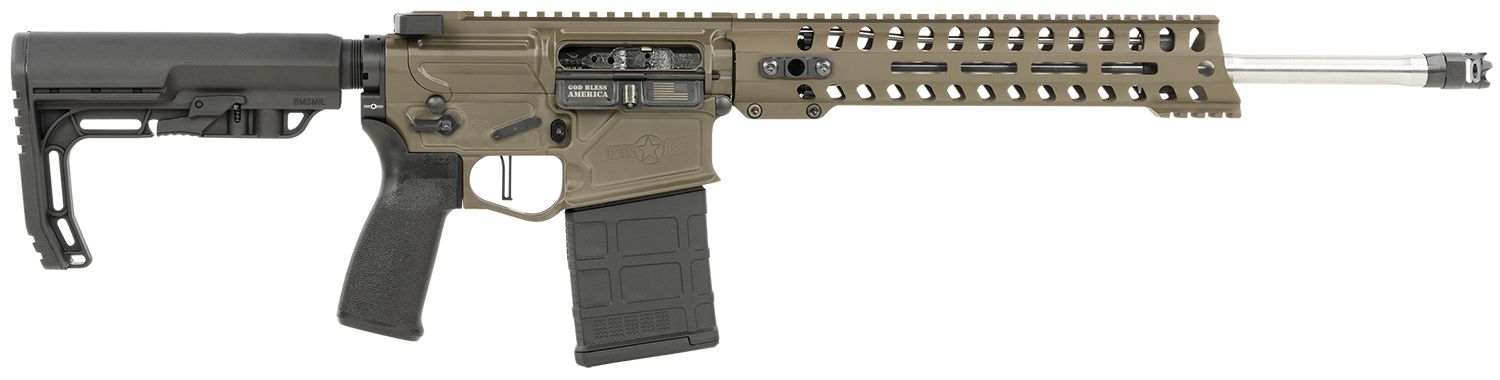 Patriot Ordnance Factory Rogue DI Rifle 01740, 7.62x51mm NATO, 16.50", 6 Position MFT Minimalist Stock, 20 Rds