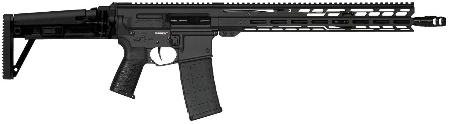 CMMG Dissent MK47 Rifle 55A1A0BAB, 5.56x45mm NATO, 16.10", Side Folding Stock, 30 Rds