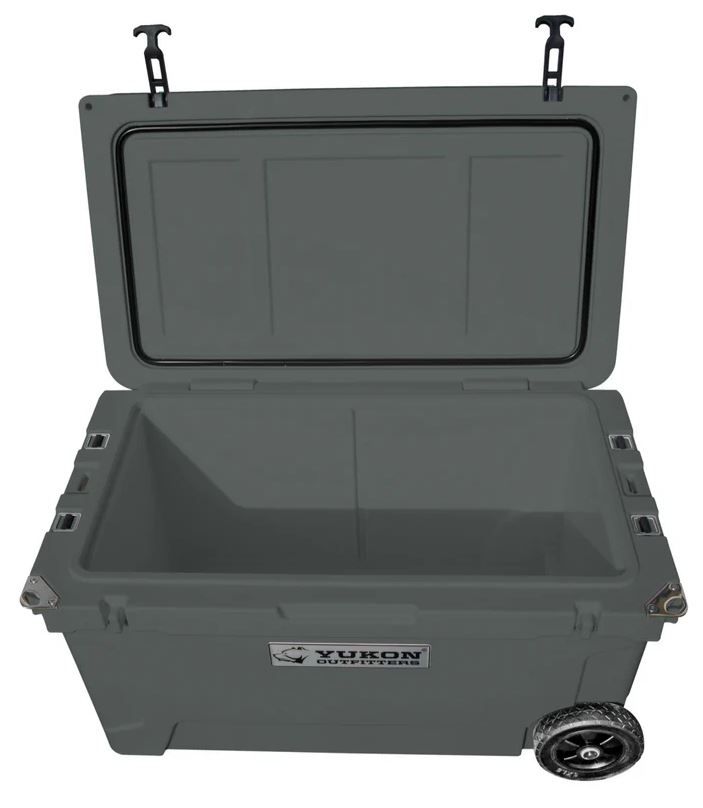 Yukon Outfitters Hard Cooler 65 QT, w/Able's Logo, Charcoal (MGYHC6505)