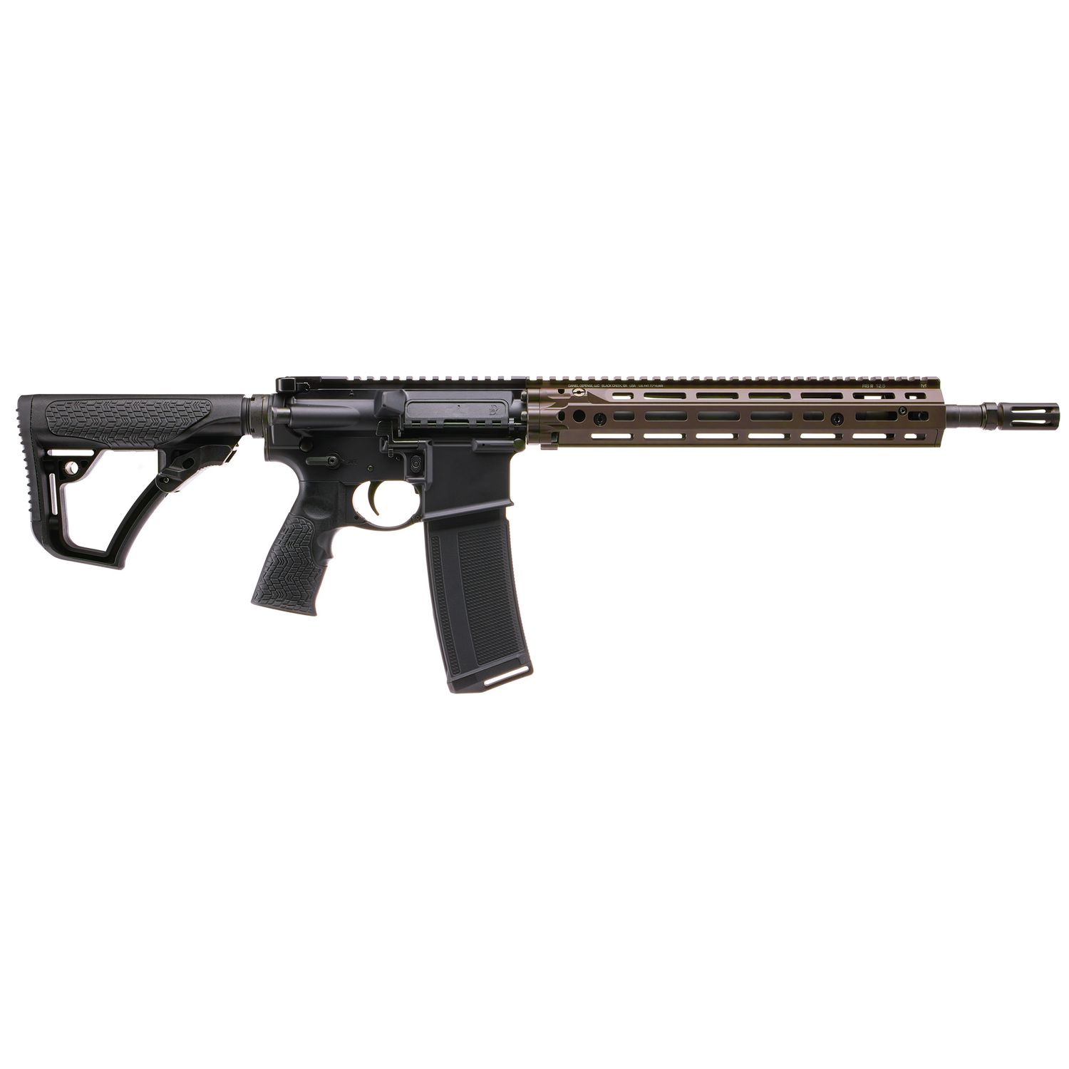 Daniel Defense M4A1 RIII Rifle 0219104238047, 223 Rem/5.56 NATO, 14.5" w/Flash Suppressor, Black Finish, 30 Rds