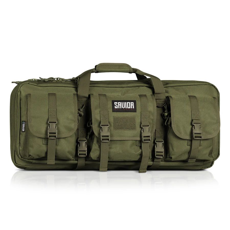 Savior Equipment American Classic Shorty Double Rifle Case, 32", OD Green (RB-3212DG-V1-OG)