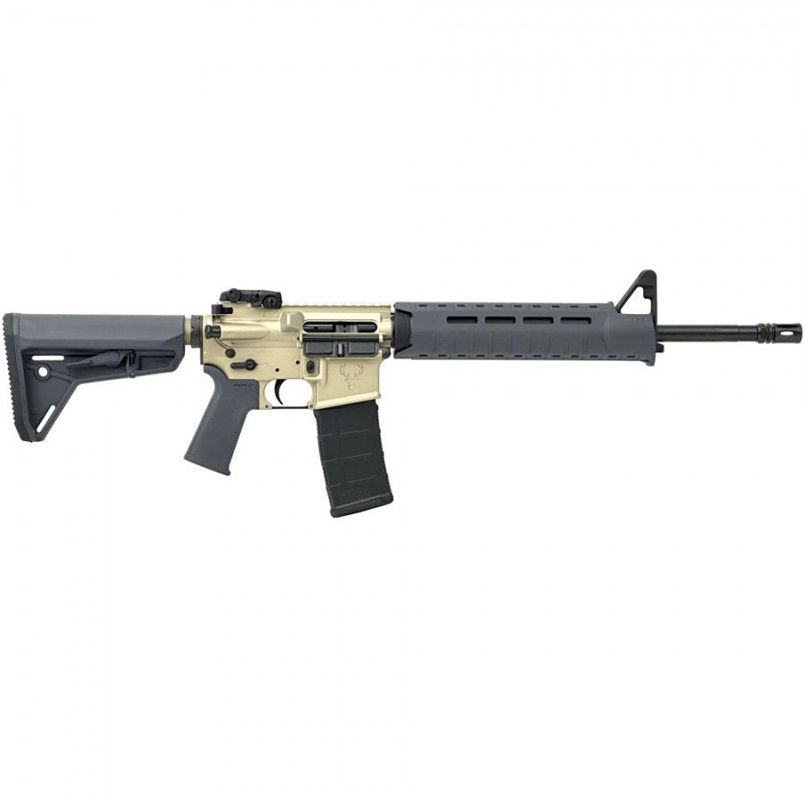 Stag Arms Stag-15 Sport Semi-Auto Rifle, 5.56mm, 16" Barrel, Magpul Furniture, Grey/Clear Anodized Finish, 30 Rds STAG15006802