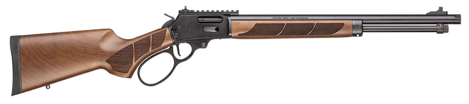 Smith & Wesson Model 1854 Lever Action Rifle 13810, 357 Mag, 19.25 in Threaded, Walnut Stock, Black Armornite Finish, 10 Rd