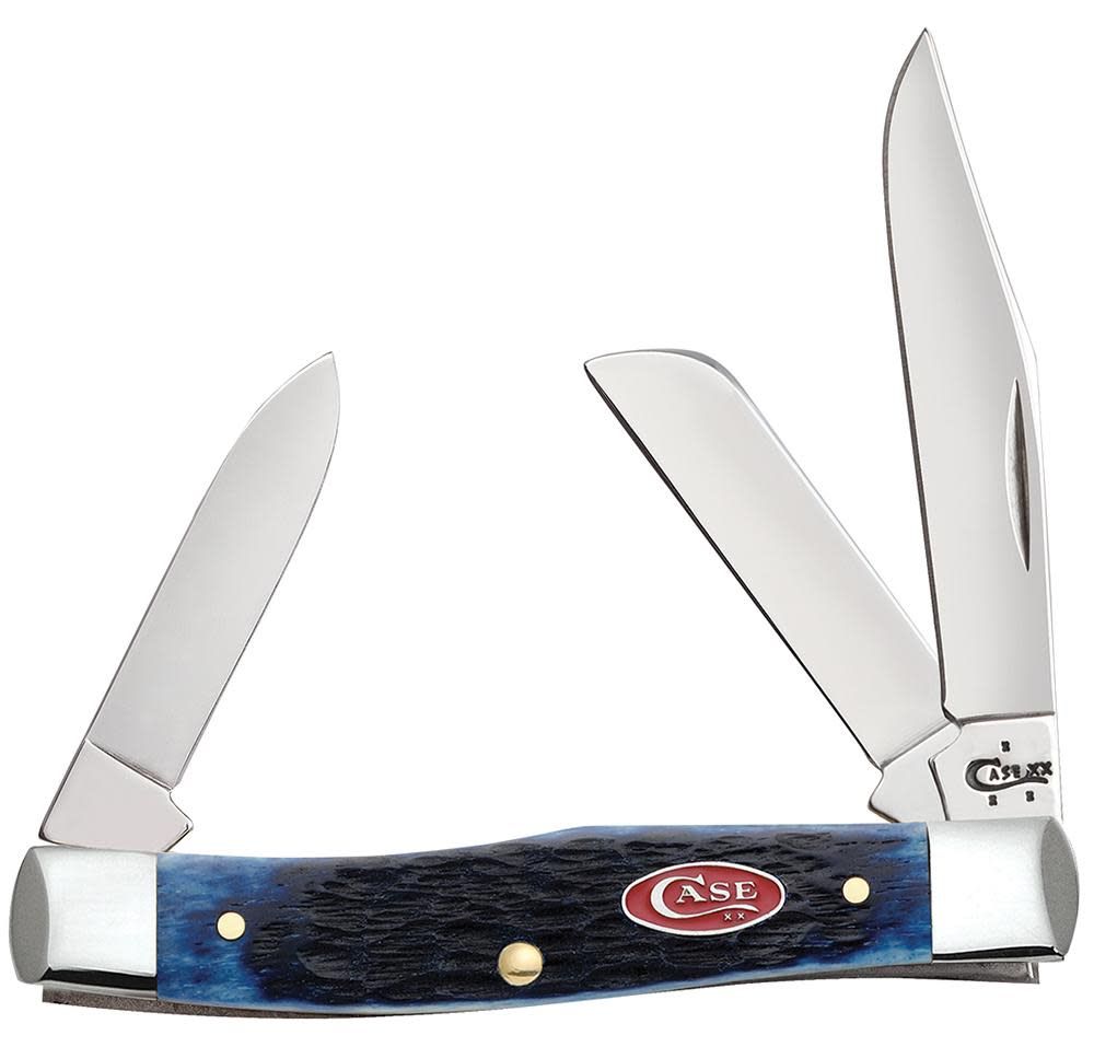 Case Rogers Jig Navy Blue Medium Stockman Pocket Knife (07049)