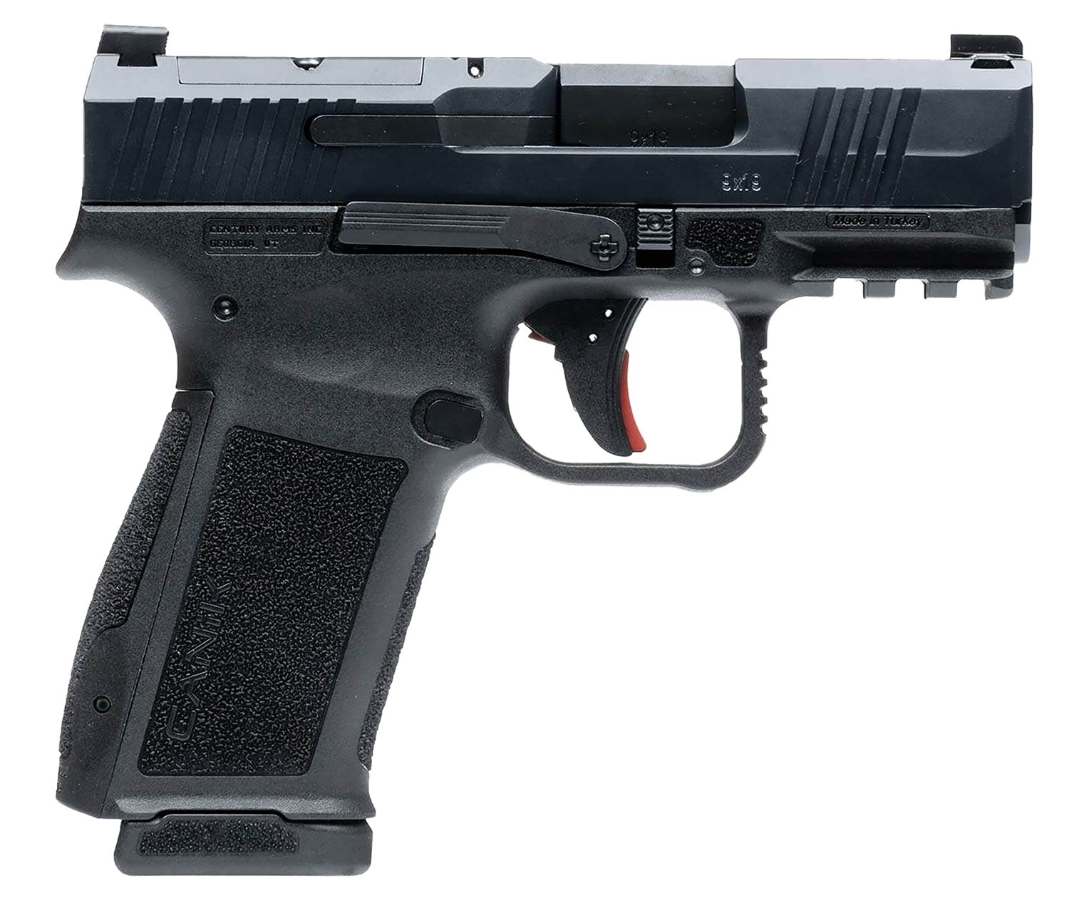 Canik Mete MC9L Sub-Compact Pistol HG7882N , 9mm Luger, 3.18", Interchangeable Backstrap, Black Finish, 17 Rds