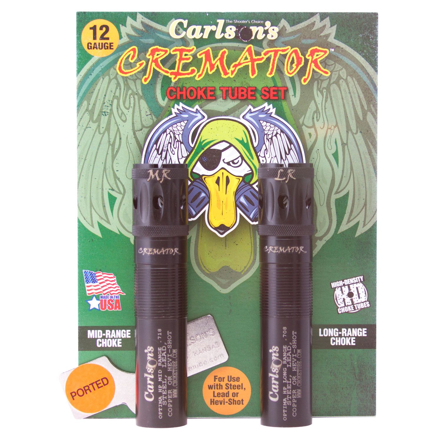 Carlsons Cremator Choke Tube, 12 Gauge, Browning Invector DS, Mid-Range/Long Range, Black (11572)