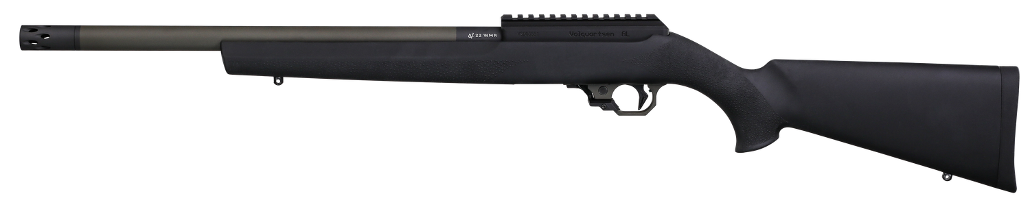 Volquartsen Superlite Rimfire Rifle VCR-0332, 22 WMR, 17", Black Hogue Stock, Green THM Barrel, Rapid Release, 9+1