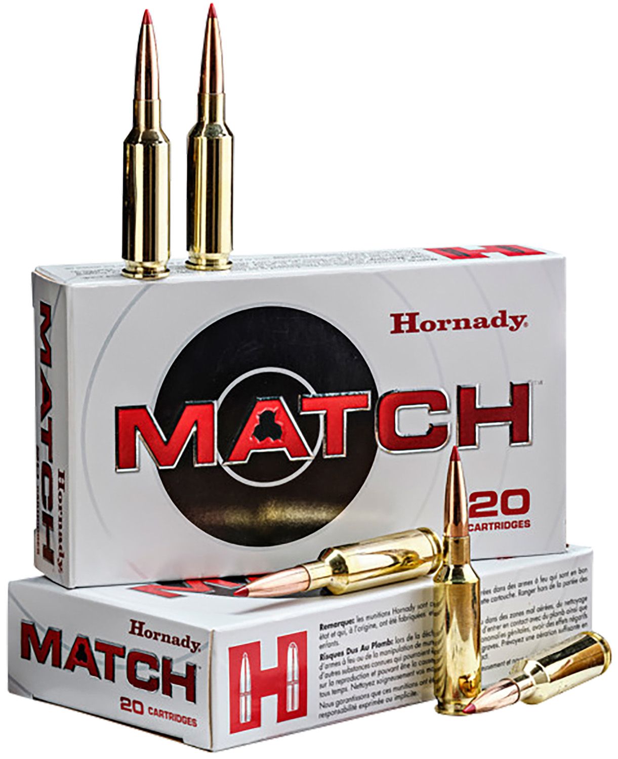 Hornady ELD-M Match Rifle Ammunition 81597, 6mm GT, ELD-M, 109 gr, 2870 FPS, 20 Rd/Bx