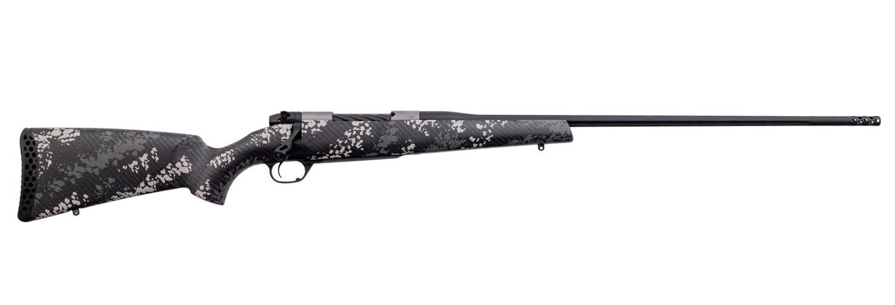 Weatherby Mark V Backcountry Ti 2.0 Rifle MBT20N7MMBR2B, 7MM Backcountry, 20", Grey/white Carbon Fiber Camo Stock, 4 Rds
