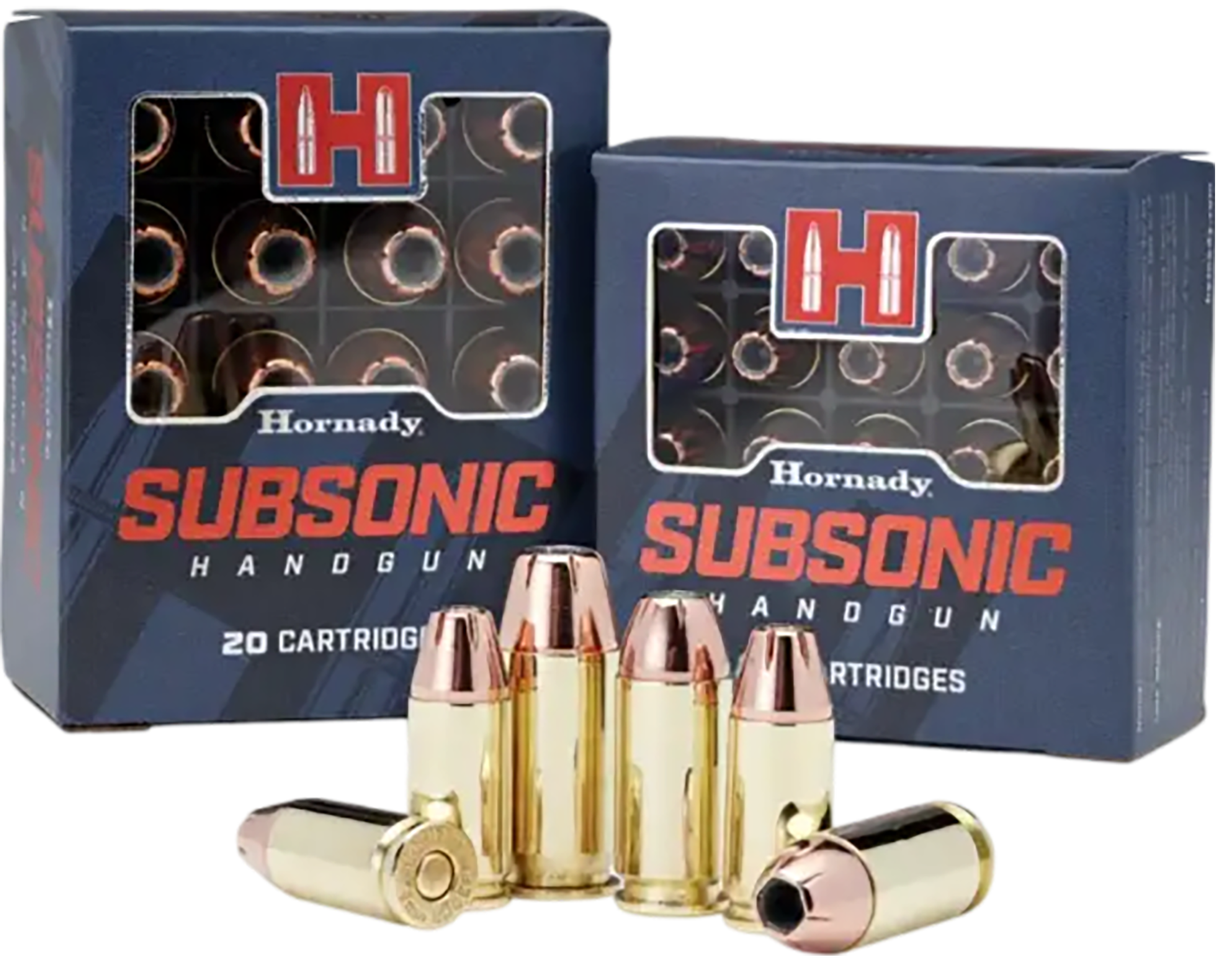 Hornady Subsonic Handgun Ammunition 90287, 9mm, XTP, 147 GR, 975 fps, 20 Rd/bx