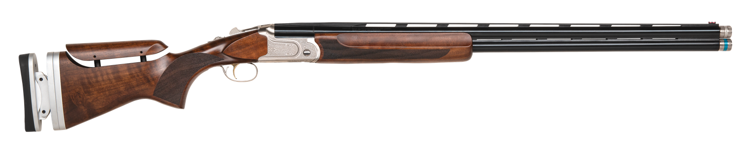 Mossberg Gold Reserve Super Sport Shotgun 75474, 12 Gauge, 30", 3" Chmbr, Grade A Black Walnut Adjustable LOP Stock, Blued Finish, Gold Inlay