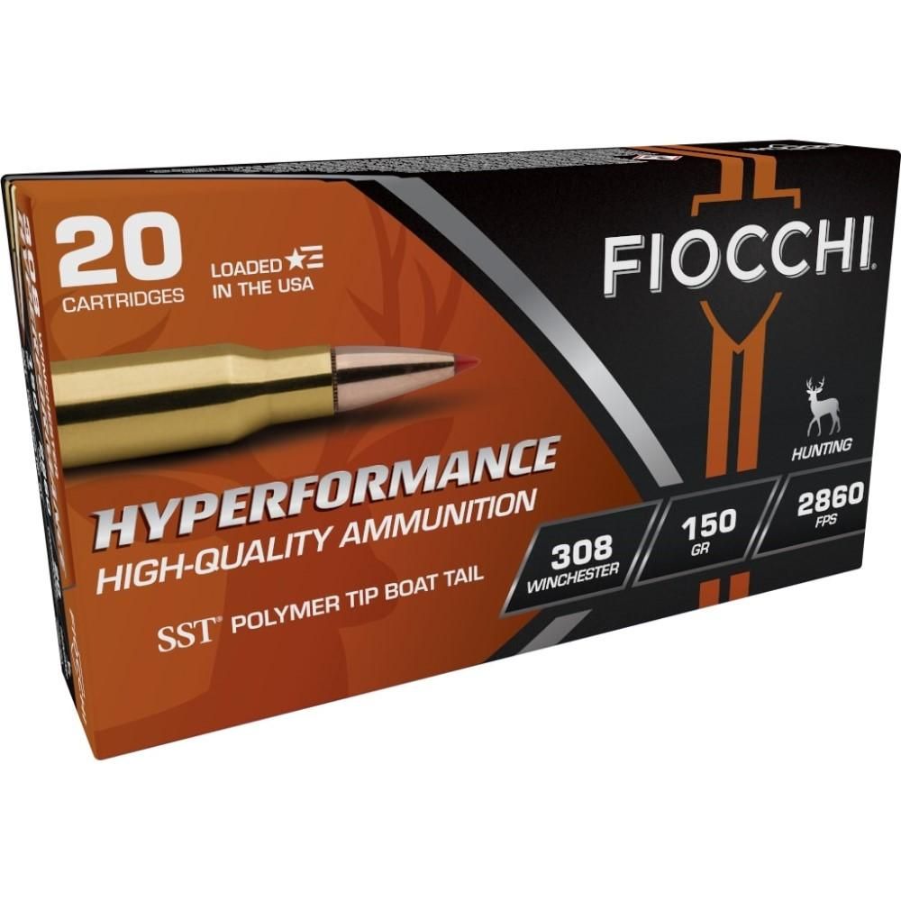 Fiocchi Extrema Hunting Rifle Ammunition 308HSA, 308 Winchester, SST, 150 GR, 2820 fps, 20 Rd/bx