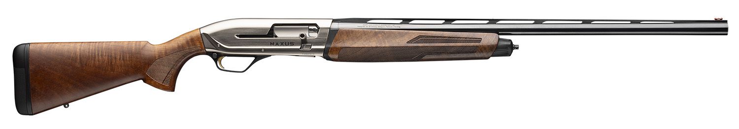 Browning Maxus II Upland Shotgun 011779204, 12 Gauge, 28", 3" Chmbr, Walnut Stock, Satin Nickel Finish