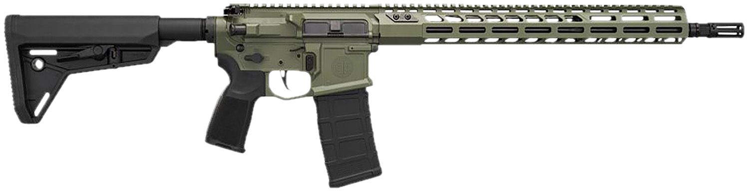 Sig M400 SDI-X, Semi-Auto Rifle, RM400SDI16BMSGRN, 5.56 NATO, 16.", Magpul SL Stock, OD Green Finish, Full Ambi Controls, 30 Rds