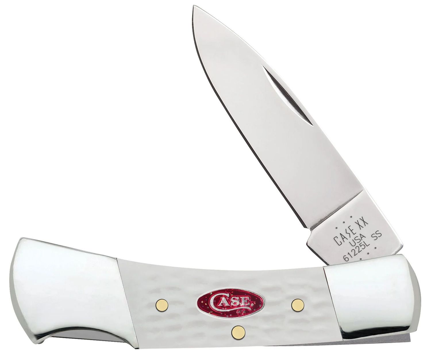 Case Lockback Pocket Knife w/Drop Point Blade & White Synthetic SparXX Handle (60199)