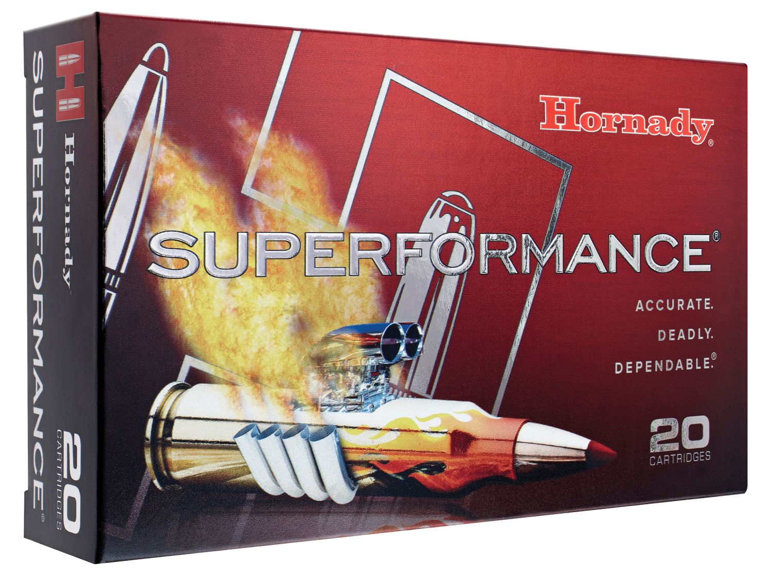 Hornady Superformance Rifle Ammunition 81663, 6mm Remington, SST, 95 GR, 3235 fps, 20 Rd/bx