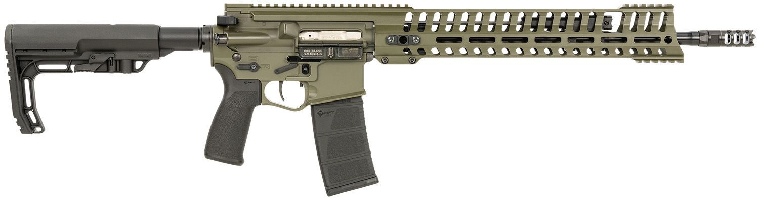 POF P415 Gen 4 Semi-Auto Rifle 01944, 223 Remington/5.56 NATO, 18.5", Magpul CTR Black Stock, OD Green Finish, 30 Rds