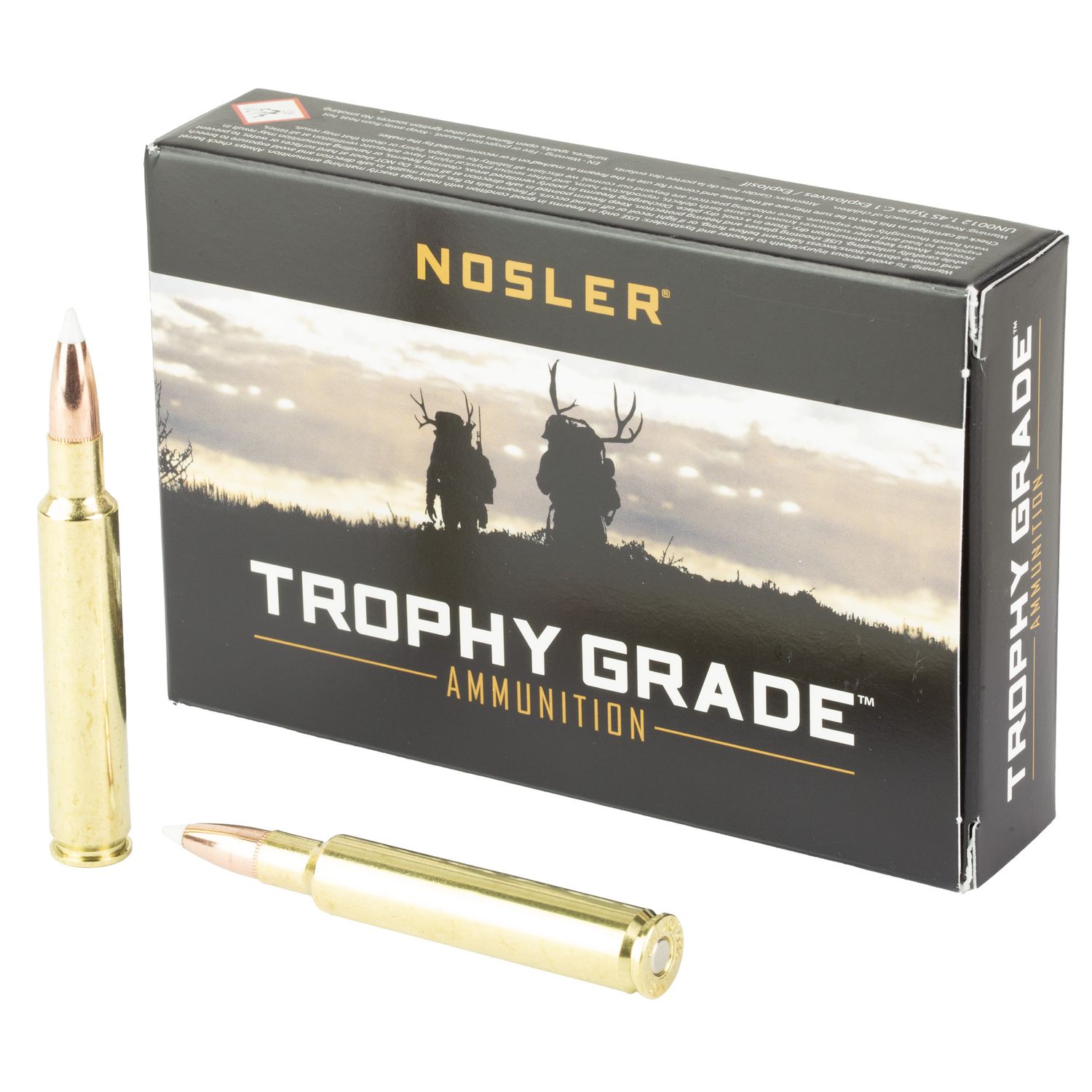 Nosler Long Range Rifle Ammunition 60076, 280 Remington Ackley Improved, AccuBond, 160 GR, 2950 fps, 20 Rd/Bx