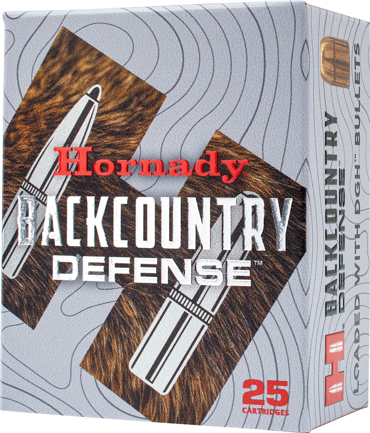 Hornady Back Country Pistol Ammunition 90268, 9mm +P, 138 GR, Dangerous Game Handgun (DGH), 25 Rd/Bx