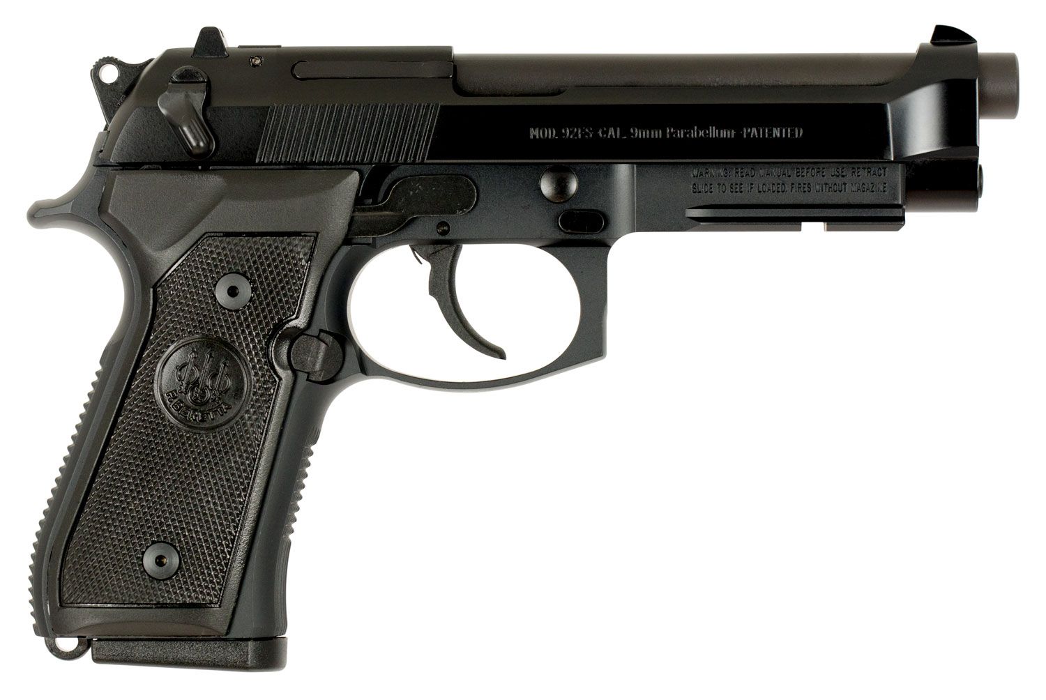 Beretta M9A1 CA Compliant, Semi-Auto Pistol JS92M9A1CA, 9mm, 4.9", Black Plastic Grip, Matte Black Finish, 10 Rd