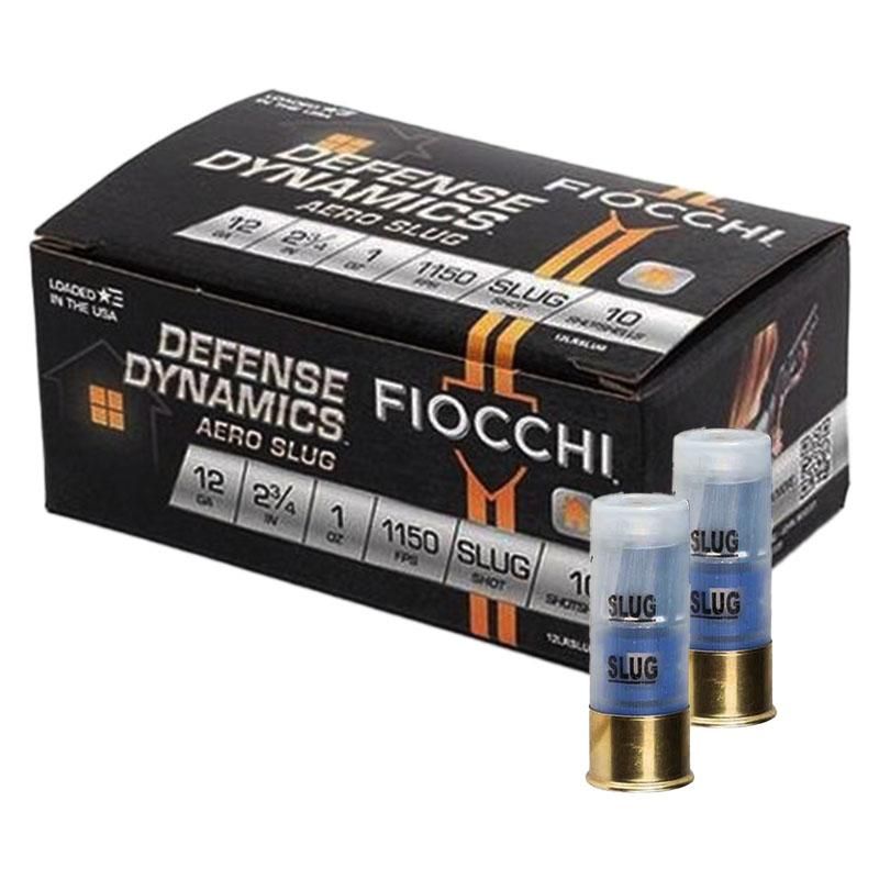 Fiocchi Low Recoil Rifled Slug 12LRSLUG, 12 Gauge, 2-3/4", 1 oz, 1150 fps, 10 Rd/bx