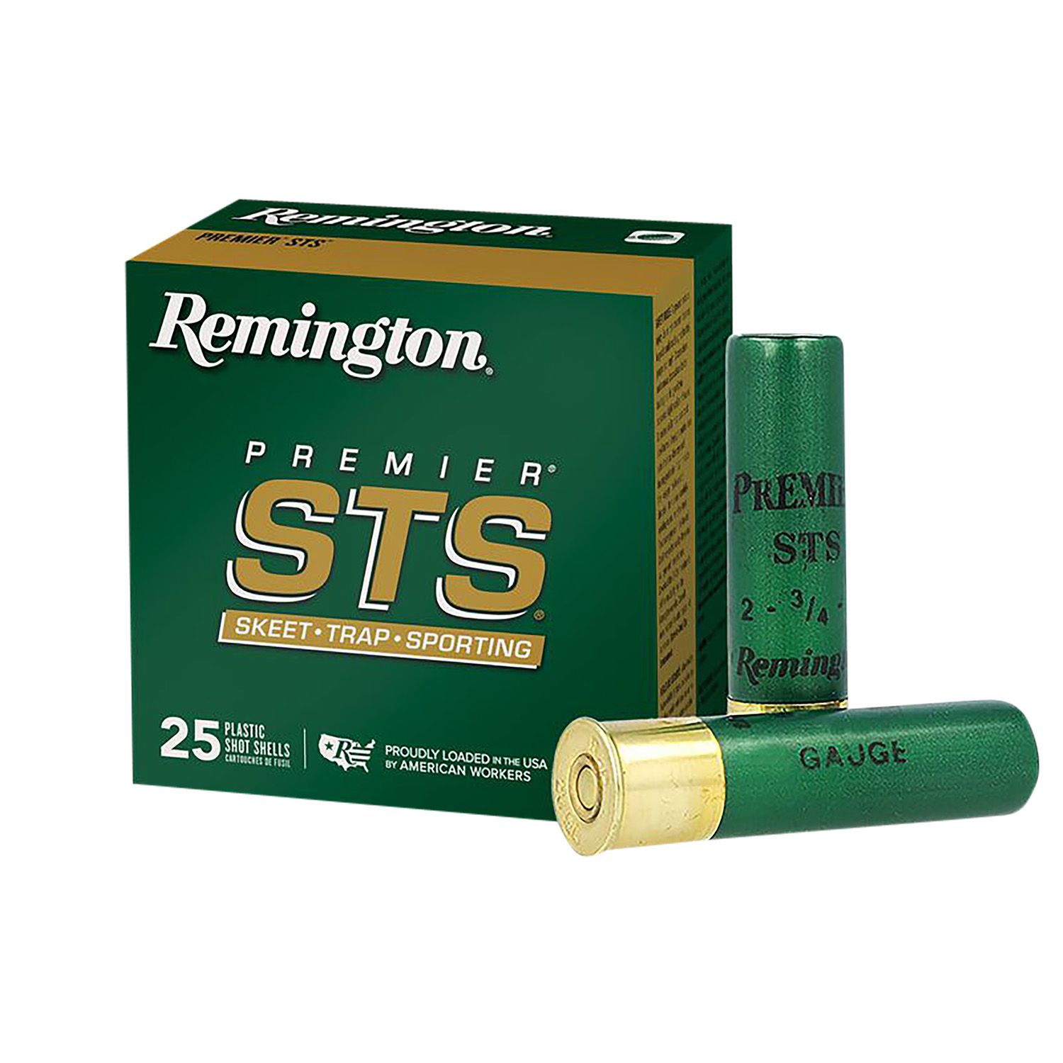 Remington Premier STS Target Loads STS1218, 12 Gauge, 2-3/4", 1 oz, 1185 fps, #8 Lead Shot, 25 Rds/Bx