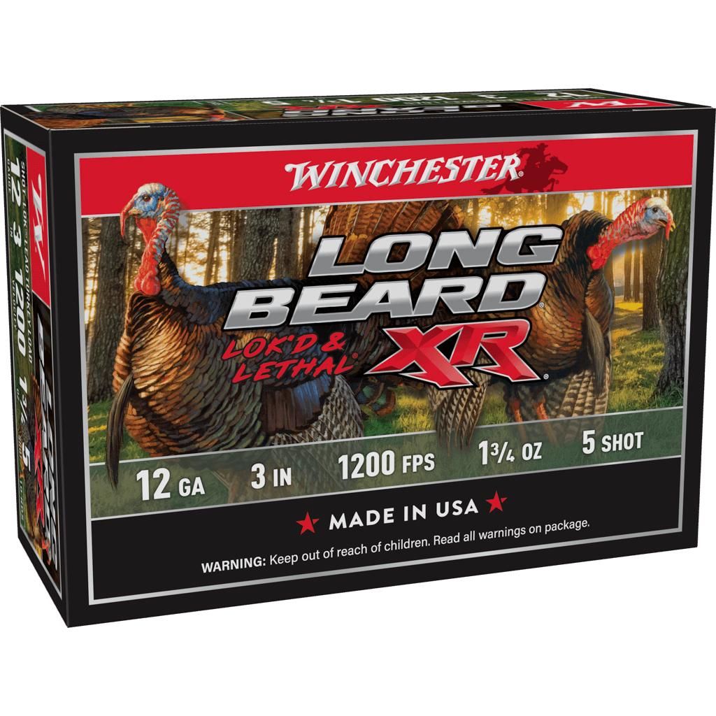 Winchester Long Beard Turkey Shotshells STLB1235, 12 Gauge, 3", 1-3/4 oz, 1200 fps, #5 Lead Shot, 10 Rd/bx