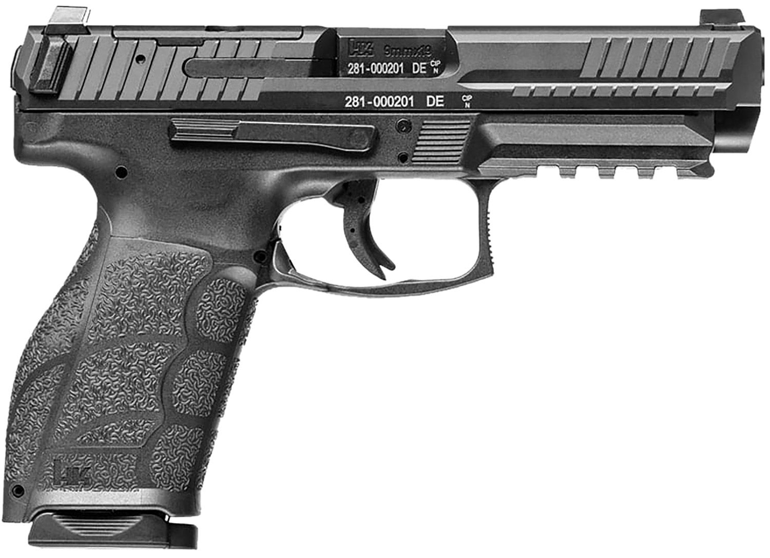 Heckler & Koch VP9A1 K, Compact Pistol 81001057, 9mm, 4.09", Polymer Grip, Black Finish, Night Sights, Optic Ready, 15+1,