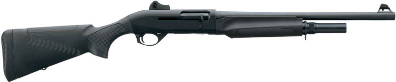 Benelli M2 Tactical Semi-Auto Shotgun 11053, 12 Gauge, 18.5", 3" Chmbr, Black Synthetic, Tactical Stock, Ghost Ring Sight