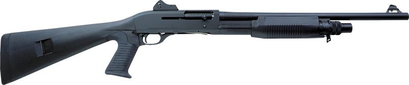 Benelli M3 Convertible Auto/Pump Shotgun 11606, 12 Gauge, 19.75" , 3" Chmbr, Black Synthetic, Pistol Grip, Ghost Ring Sight