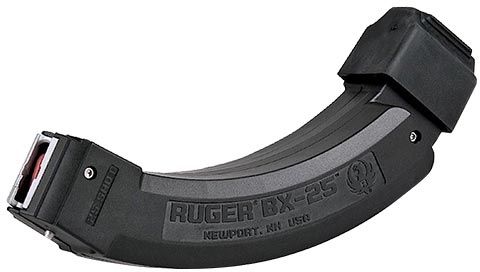 Ruger BX25x2 Magazine for Ruger 10/22 Rifles, 22 Long Rifle, 50 Round, Black (90398)