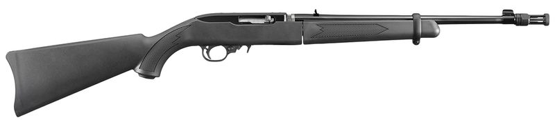 Ruger 10/22 Takedown Rifle 11112, 22 Long Rifle, 16.62 in Threaded, Black Synthetic Stock, Satin Black Finish