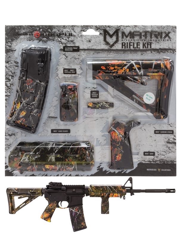 Magpul MOE Matrix Diversified MilSpec AR-15 Rifle Furniture Kit Wildfire Camo (MAGMIL42-WF)
