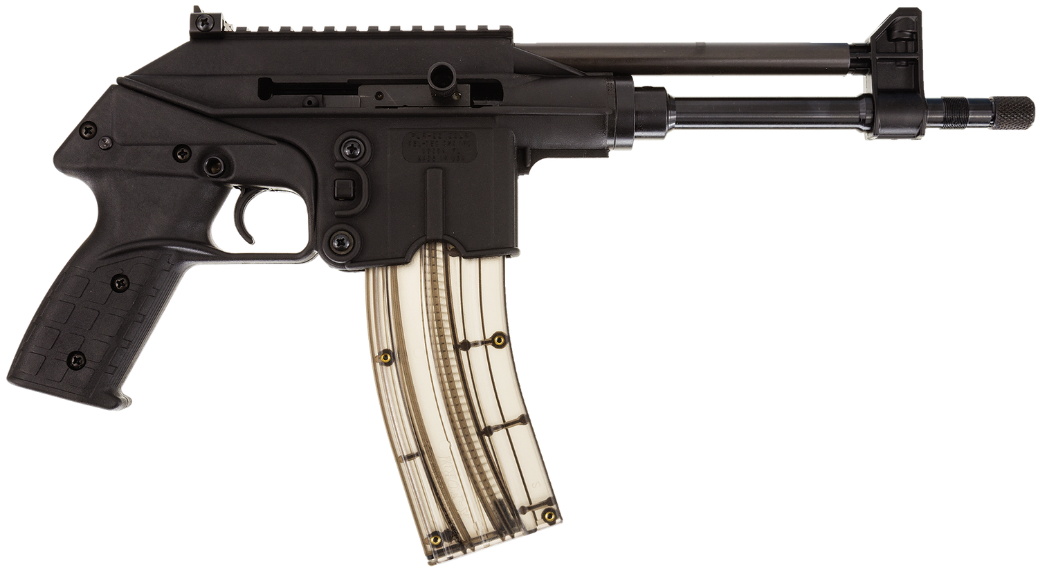 Kel-Tec PLR-22 Semi-Auto Pistol PLR22, 22 LR, 10 in, Polymer Grip, Black Finish, 27 Rd