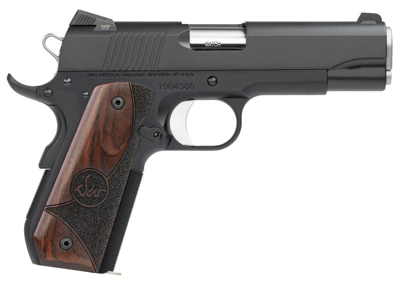 Dan Wesson Guardian Semi Auto Pistol 01838, 38 Super, 4.25", Wood Grips, Black Finish, 9 Rds