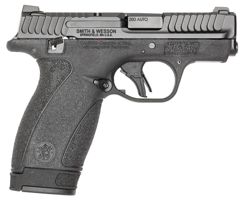 Smith & Wesson M&P Bodyguard 2.0 380 Pistol 13926, 380 ACP, 2.75", Black Poly. Grips, Serrated Black Armornite SS Slide, 12 Rds