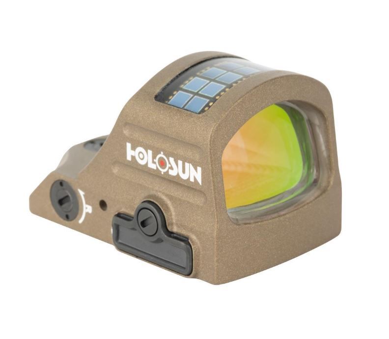 Holosun HS507C-X2-BB Burnt Bronze Red Dot Sight, 1x, Illuminated Red 32 MOA Circle w/ 2 MOA Dot Reticle