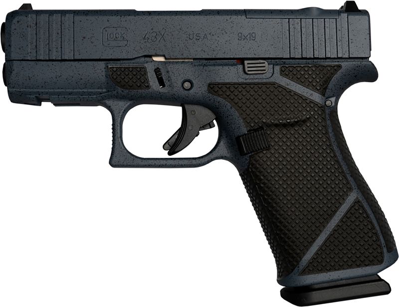 Glock G43X MOS Pistol UX4350204FRMOSNURBST, 9mm Luger, 3.41in, Urban Stonewash Cerakote Finish, 10 Rds