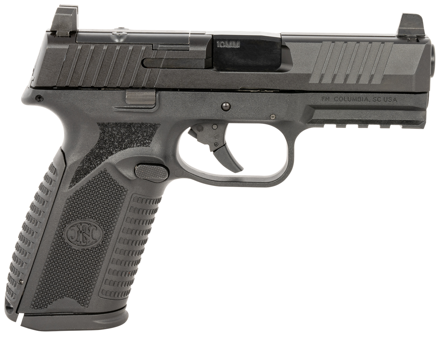 FN Herstal 510 MRD Full Size Pistol 66101379, 10mm, 4.1", Black Finish, 15 Rds