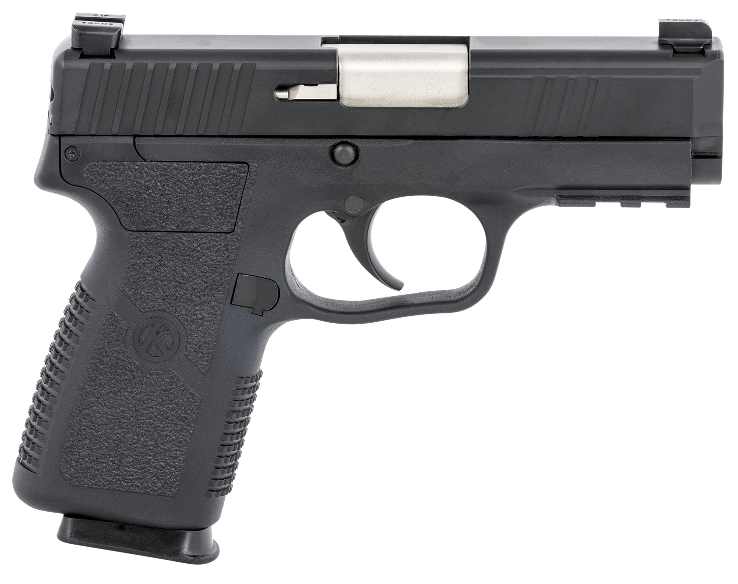 Kahr P9-2 Pistol KP90S94N, 9mm Luger, 3.60in, Textured Polymer Grips, Black Finish, 7 Rds