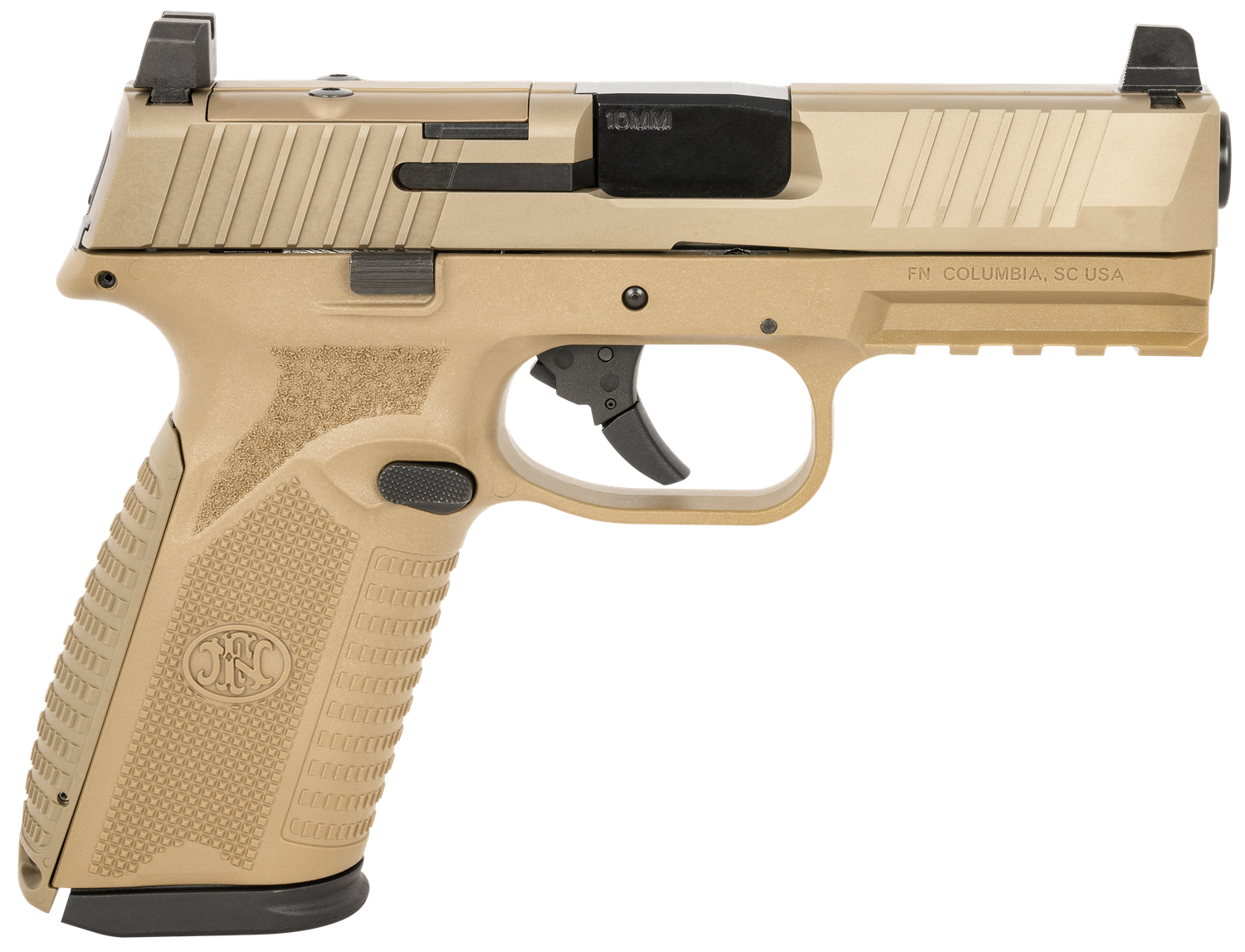 FN Herstal 510 MRD Pistol 66101380, 10mm, 4.71", Flat Dark Earth Finish, 15 Rds
