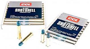 CCI Shotshell Small Game Rimfire Ammunition 0039, 22 Long Rifle, #12 Shot, 31 GR, 1000 fps, 20 Rd/bx
