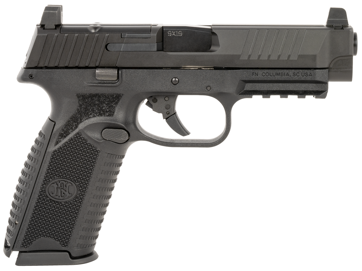 FN Herstal 509 MRD Full Size Pistol 66100717, 9mm, 4.50", Black Polymer Grips, Black Finish, Optic Ready, 17 Rds
